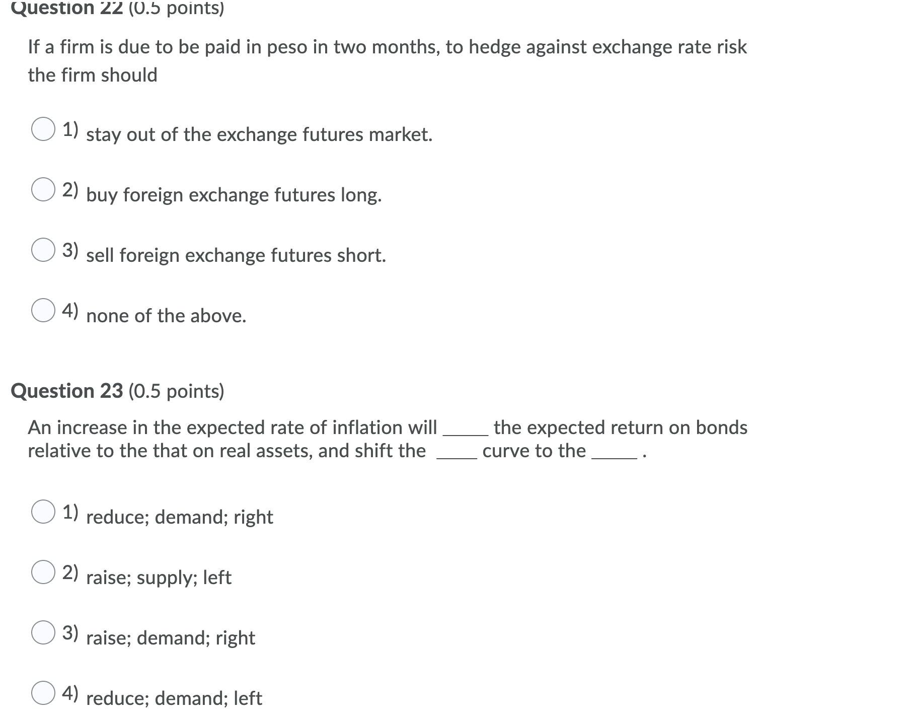 can you please help me with my practice? Question 22 (0.5 points)