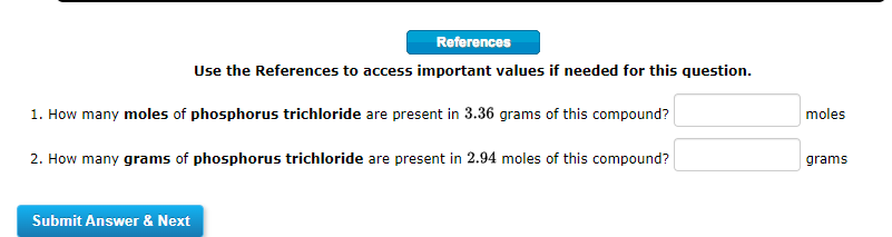 Use the References to access important values if needed for this