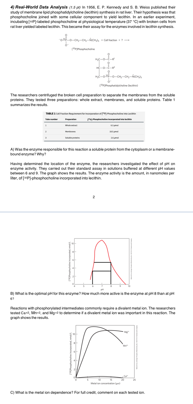  4) Real-World Data Analysis (1.5 pt) In 1956, E. P. Kennedy