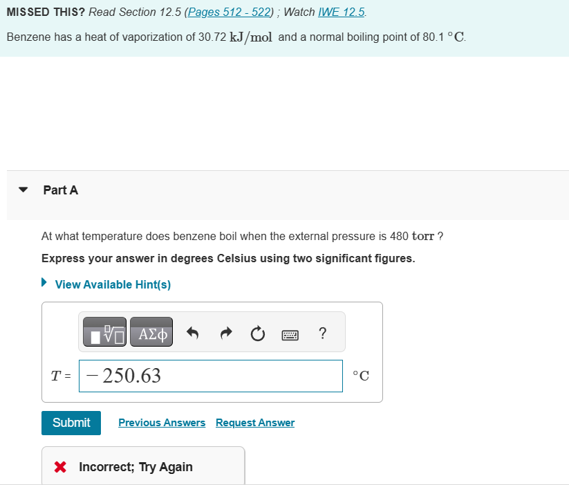  MISSED THIS? Read Section 12.5(Pages 512-522) ; Watch IWE 12.5. Benzene