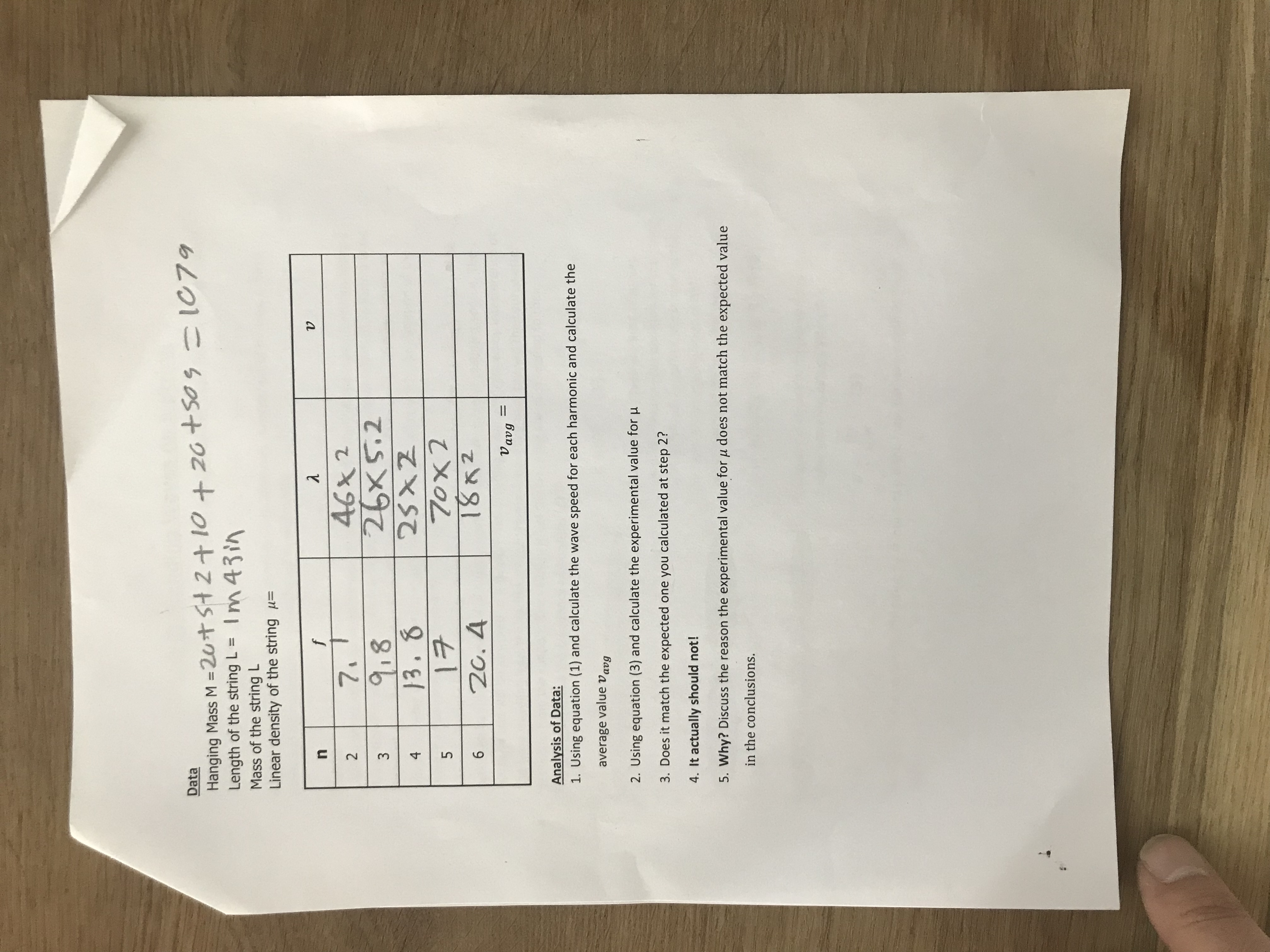 waves on a string and measure the linear density of a stretched