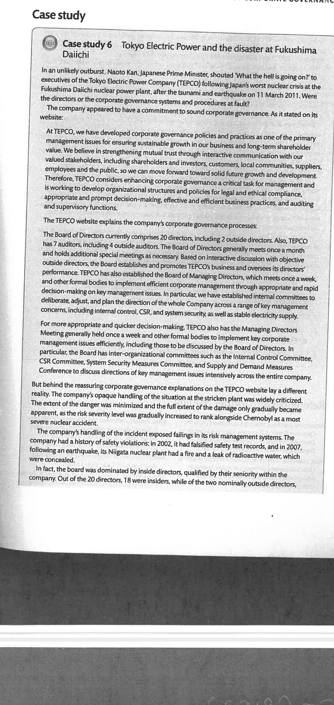 kindly answer question 1, 2 & 3 in the case study Case