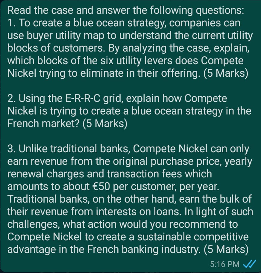 Read the case study and answer the question. Be careful in mentioning