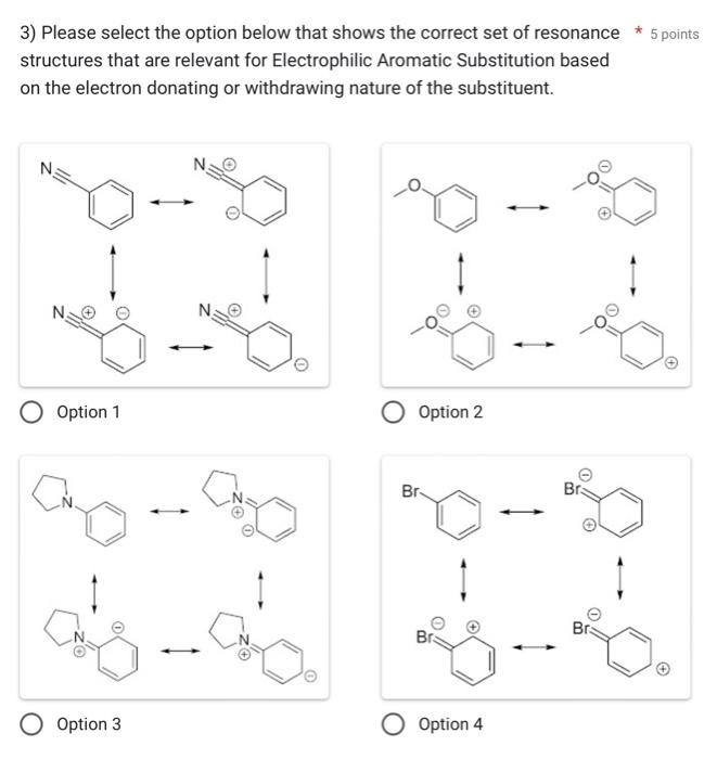 the correct set of resonance 5 points structures that are relevant for