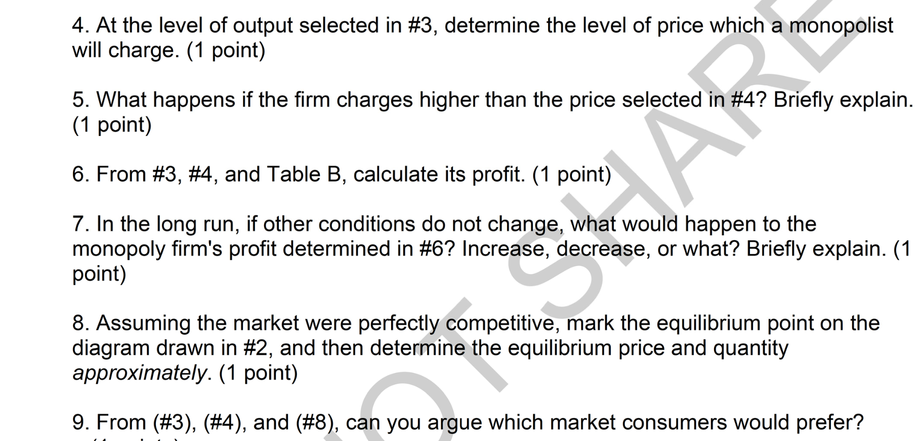  please help me de the Q4,5,6,7,8,9 4. At the level of