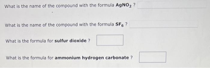 for nickel(II) chromate ? What is the formula for carbon tetrafluoride? What