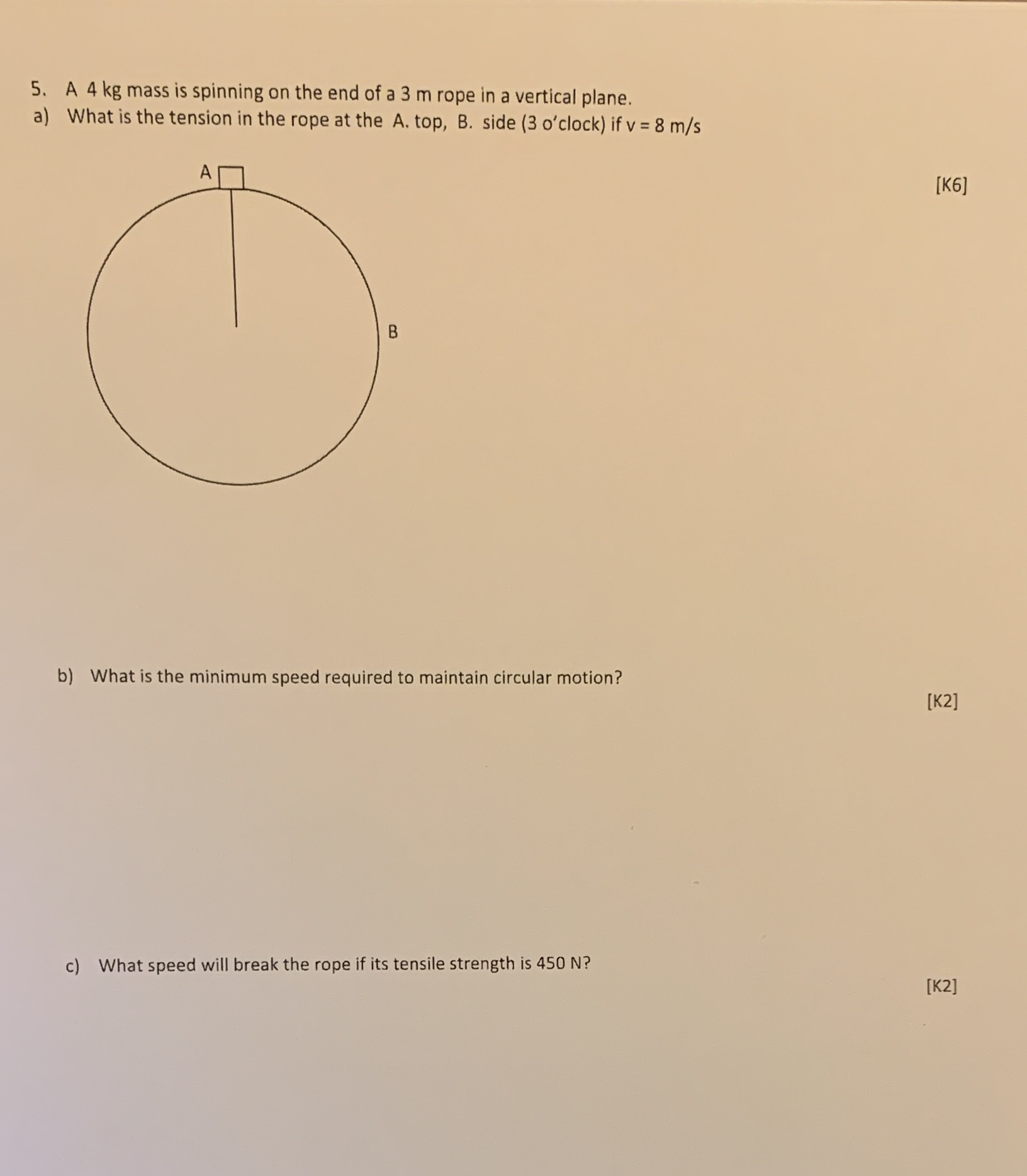 This is a DYNAMICS unit question, please show all formulas used, full