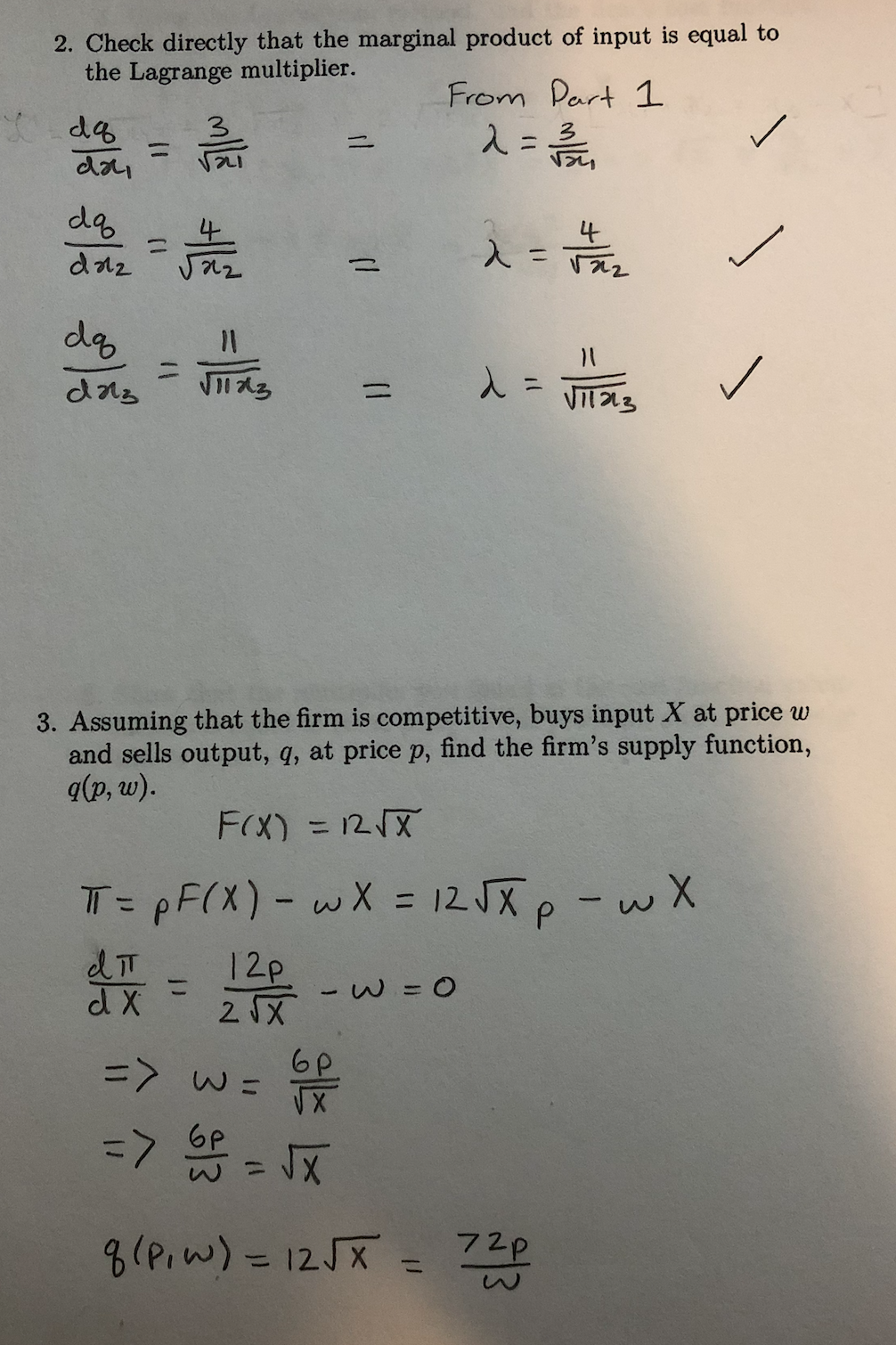 Thanks! A. [This problem is based on Homework 1, Problem C and