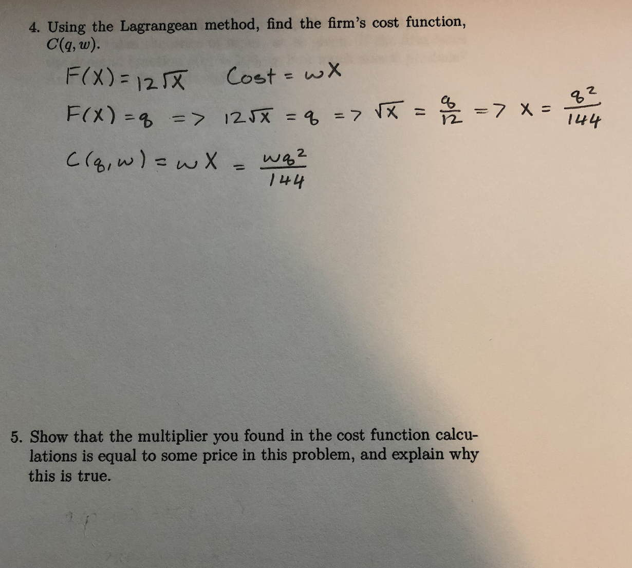 Homework 5, Problems A, G, H, and I.] A company has three