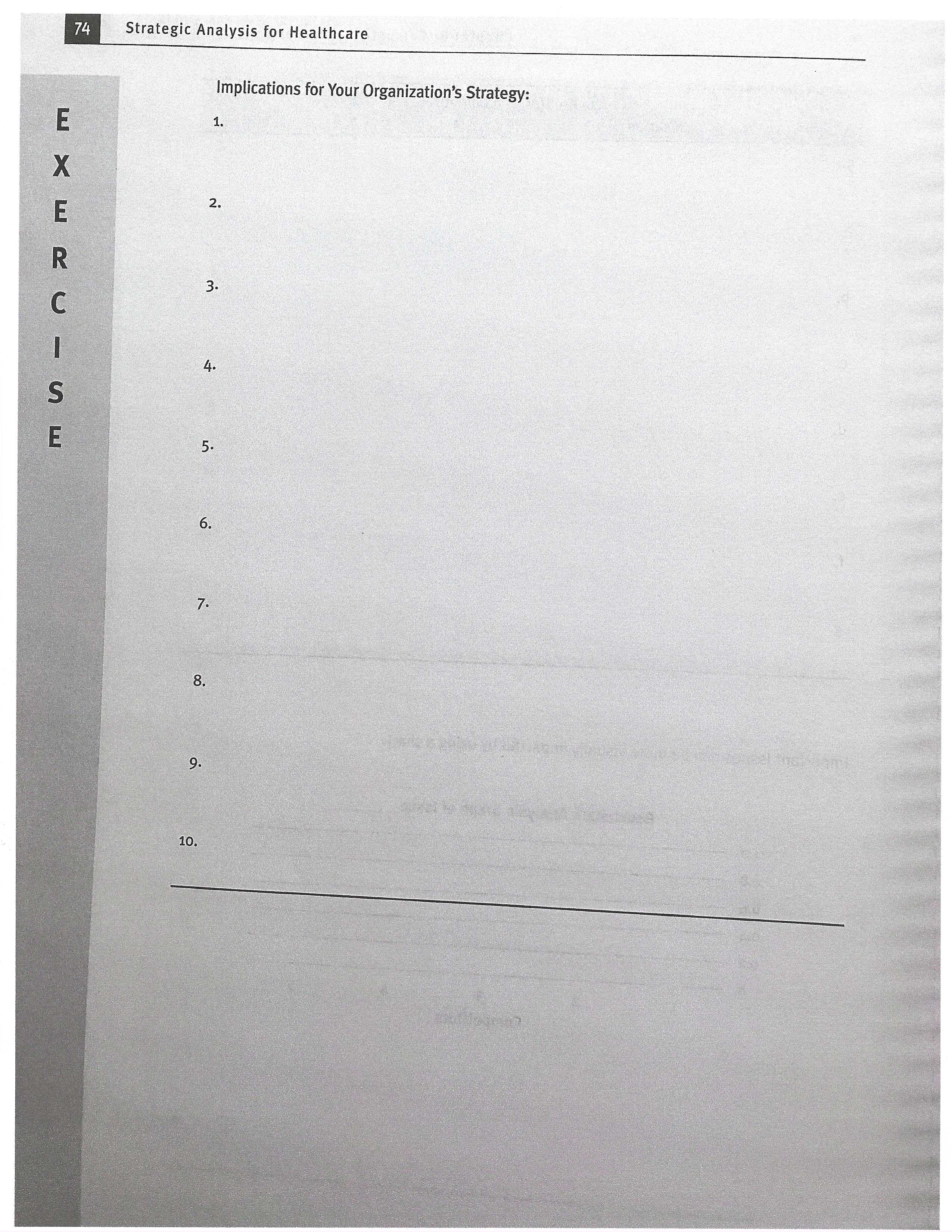 mo - omxm3. Within those categories, identify the key factors for your