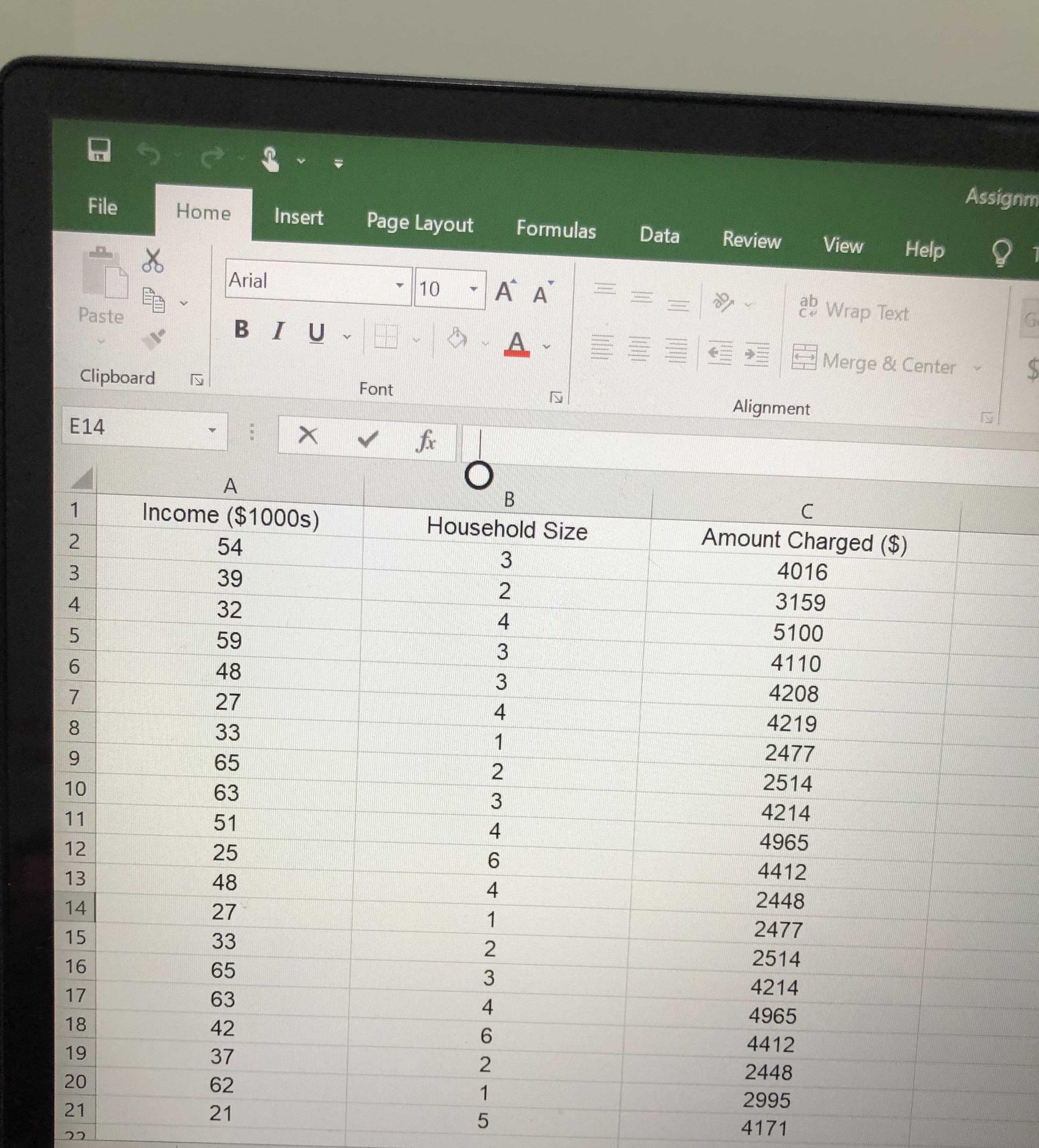 Assignment Two: Regression Model Subject Title: Quantitative Methods Subject Code: BAC21 A