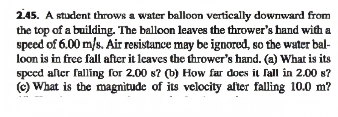 ceiling is 3.0 m above the level of his hands. He throws