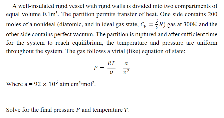  plz show all work. Thermo departure function problem. 5 = A
