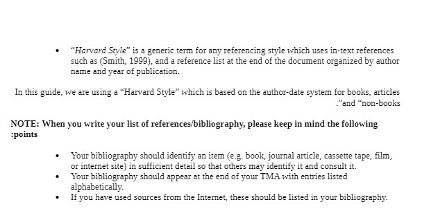 "Harvard Style" is a generic term for any referencing style which