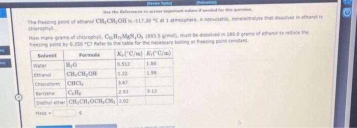  Use the References to access important values if needed for this