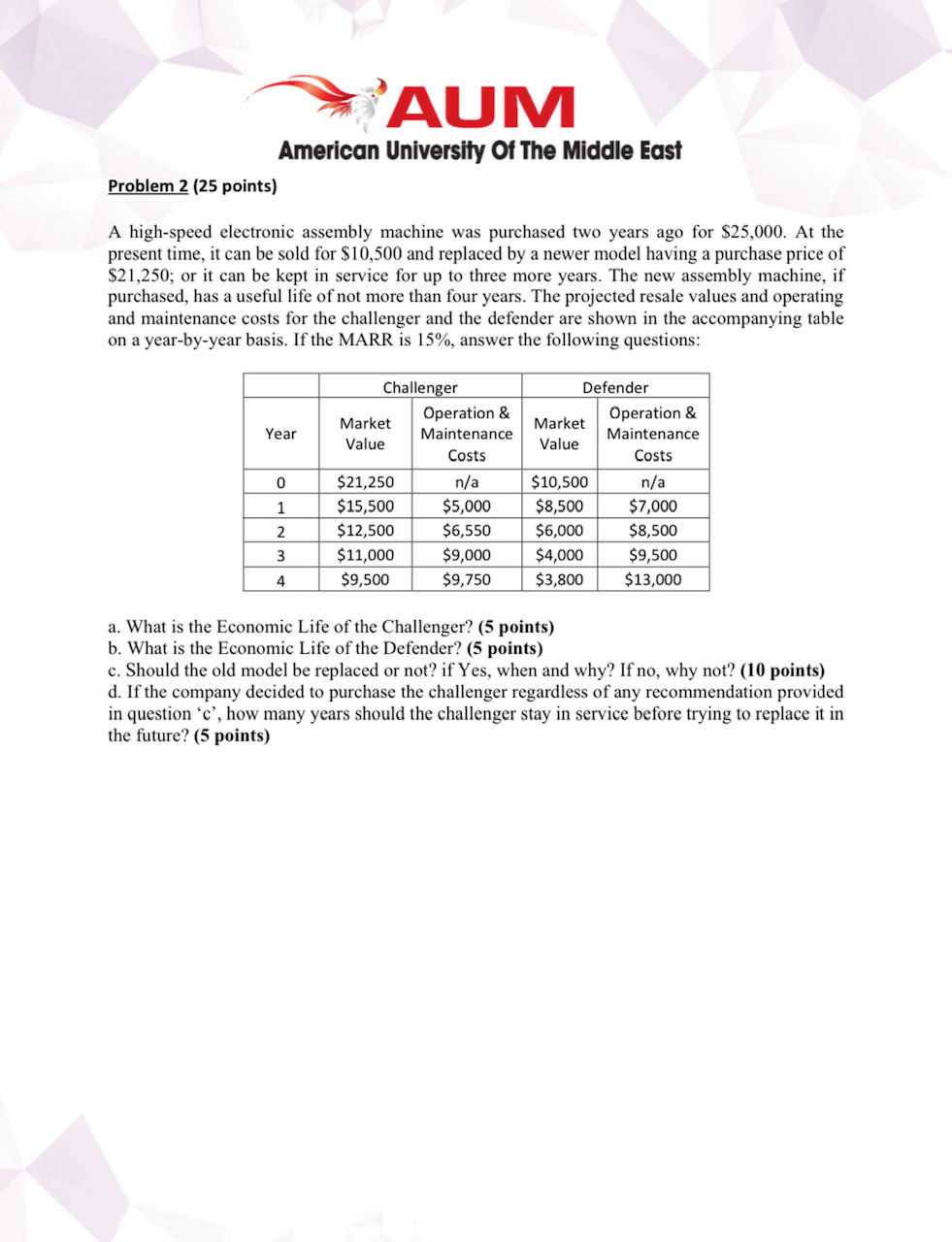 I would like for the question to be solved using this method,