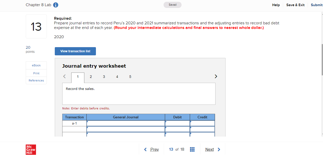 8-6A Recording accounts receivable transactions and bad debt adjustments LO1, 2, 3