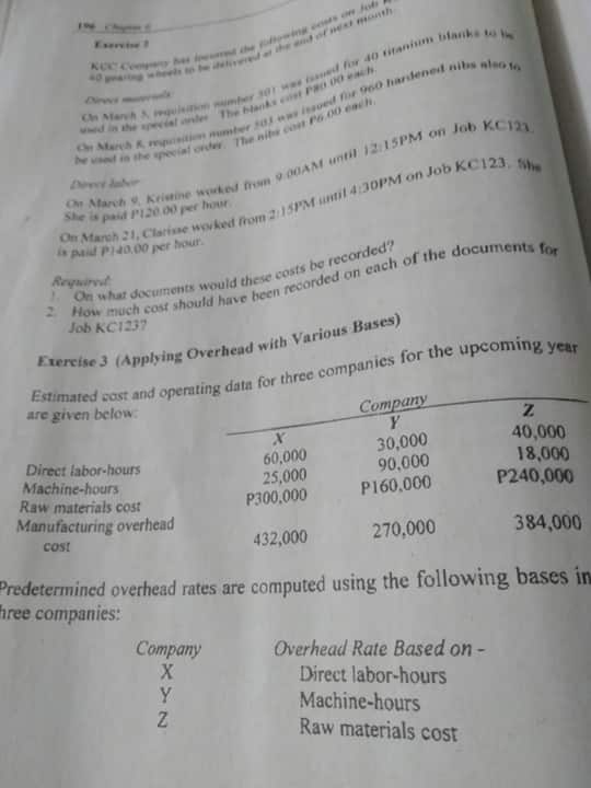 Exercise 2 and 3 need help,first photo is exercise 2 and the