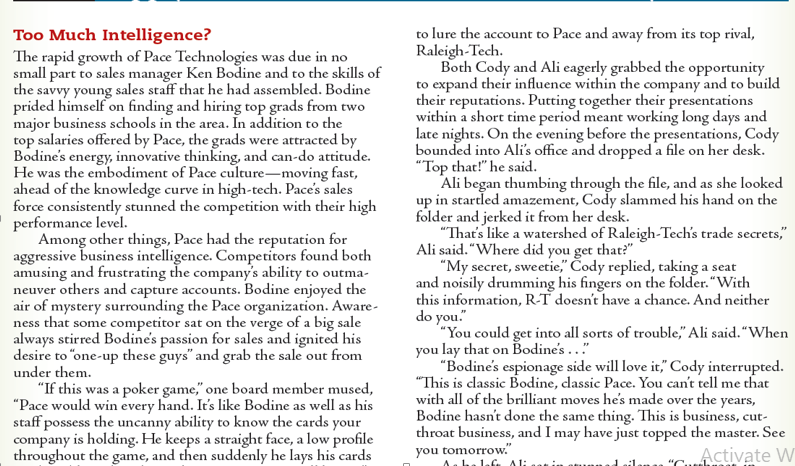 Question: What should Ali Sloan do? What would you actually do if