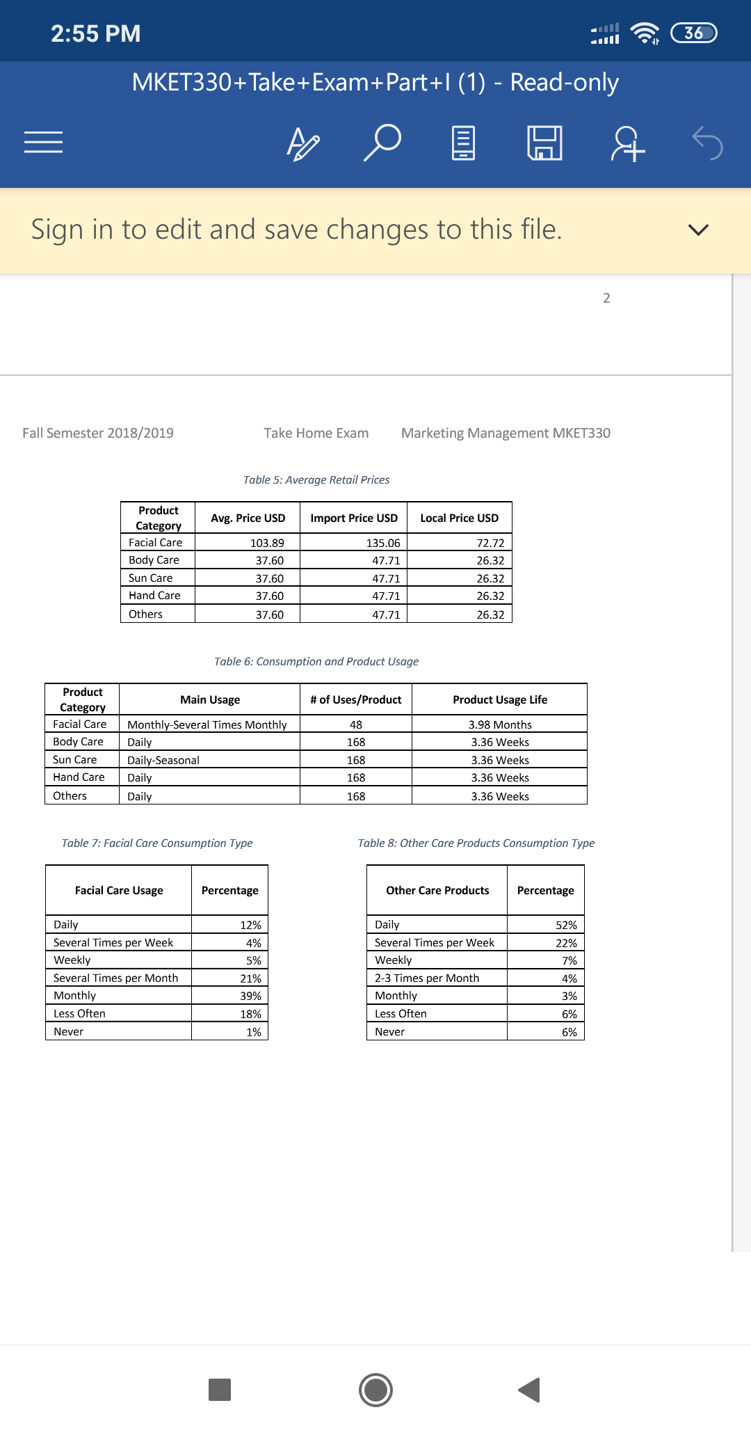 I ULCII LUUib l Part I Answer the following questions: 1. Describe
