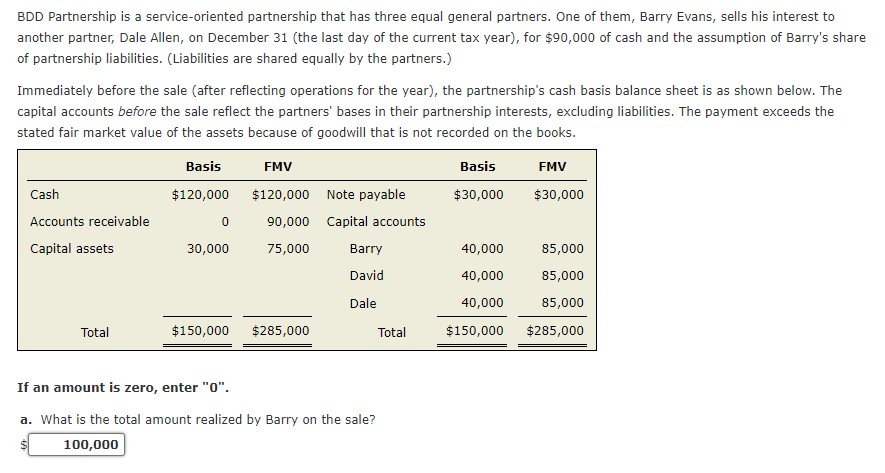 PLEASE PROVIDE CORRECT ASNSWERS FOR PART E only BDD Partnership is a