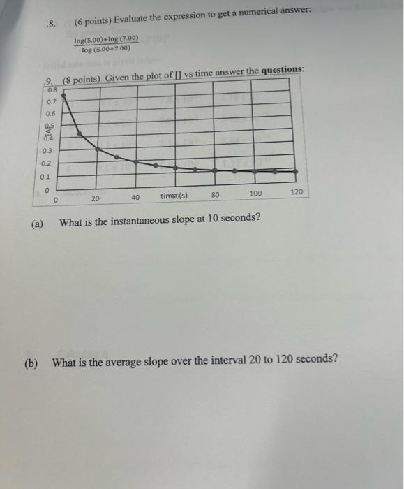  8. (6 points) Evaluate the expression to get a numerical answer:
