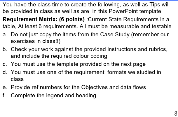 upon what the starting point is.Future State:You will also createFuture State Modelsto