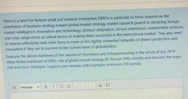 Evaluate the above statement and support with examples please There is a