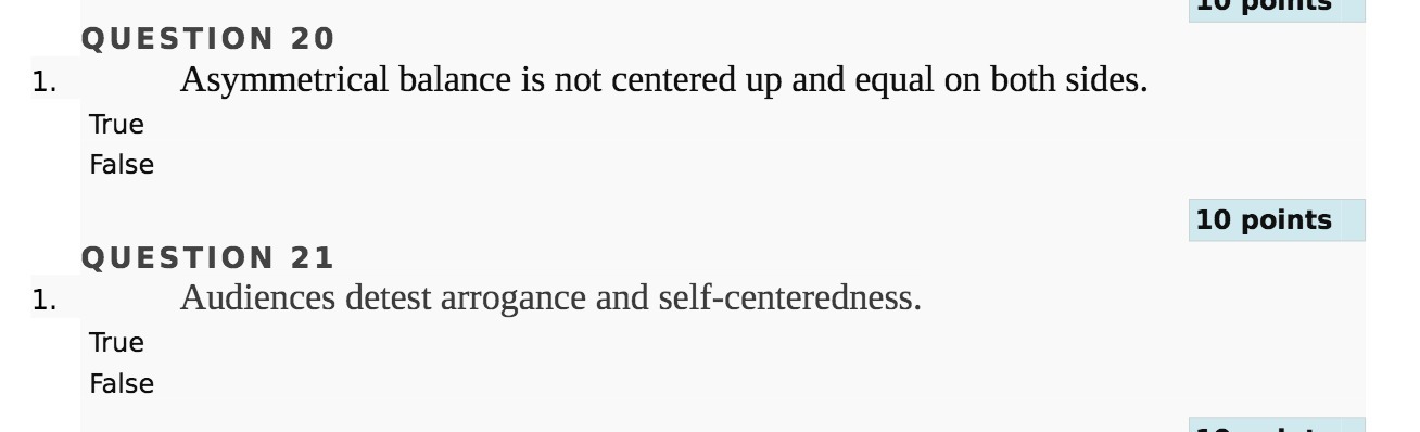  1. Q U E 5 TI 0 N 2 0 Asymmetrical