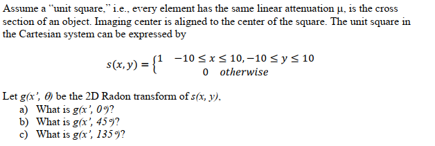  Assume a "unit square," i.e., every element has the same linear