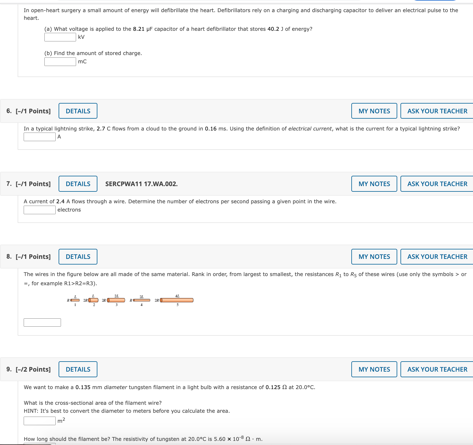 cm x 2.3 cm square aluminum electrodes are spaced 0.57 mm apart.