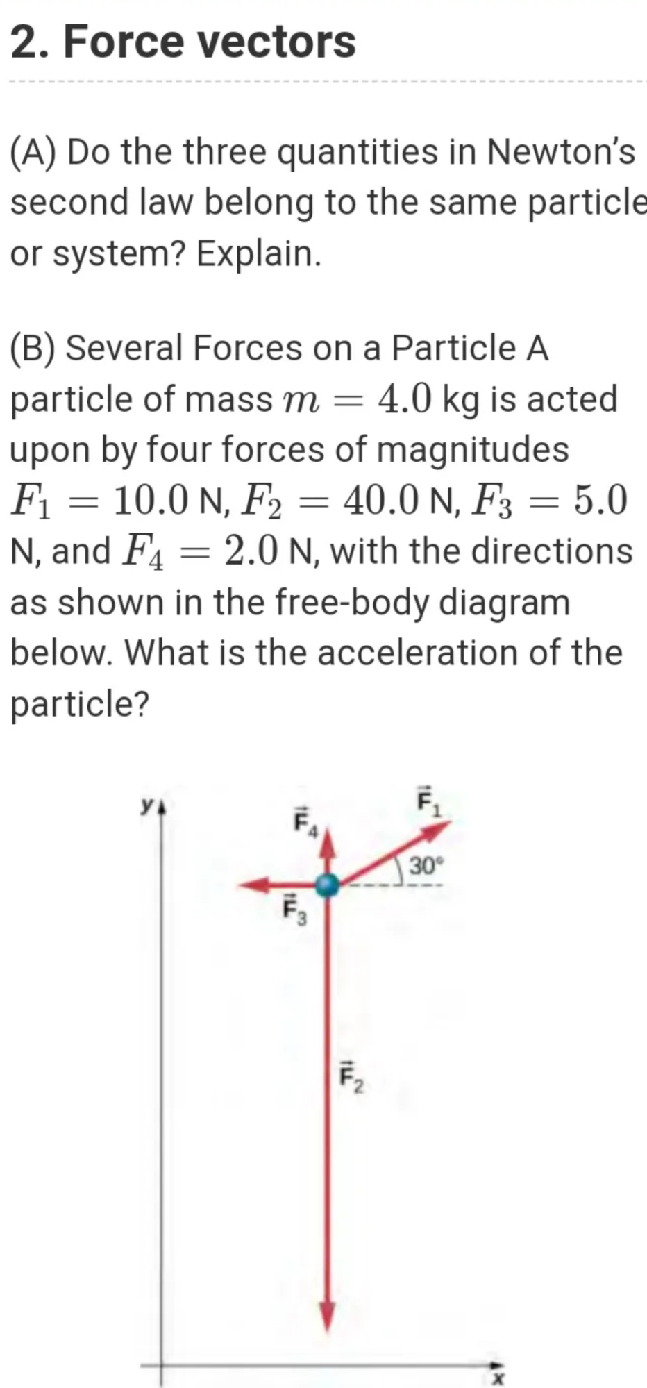 please solve, Thanks a lot 2. Force vectors (A) Do the three