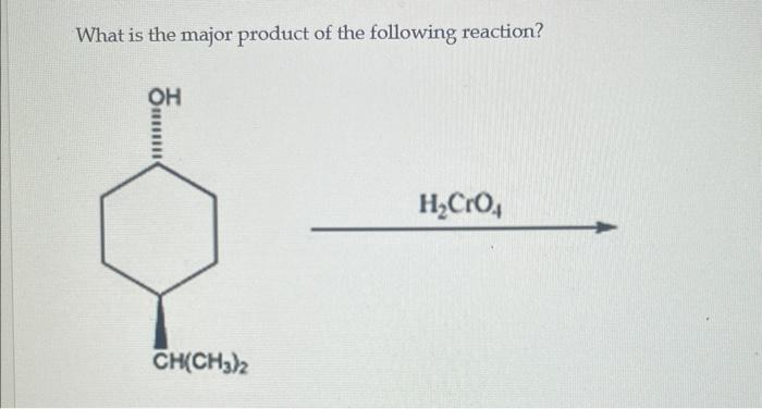 Please write the mechanisms and product structures What is the major product