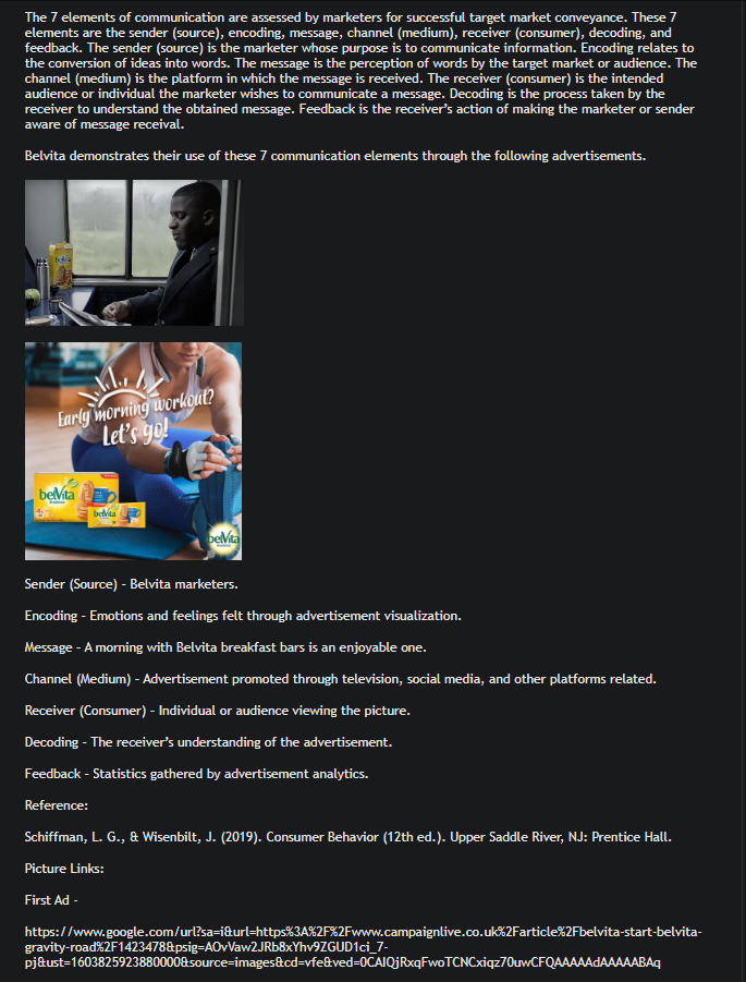 Define and explain the elements of communication (Sender, encoding, message, channel, receiver,
