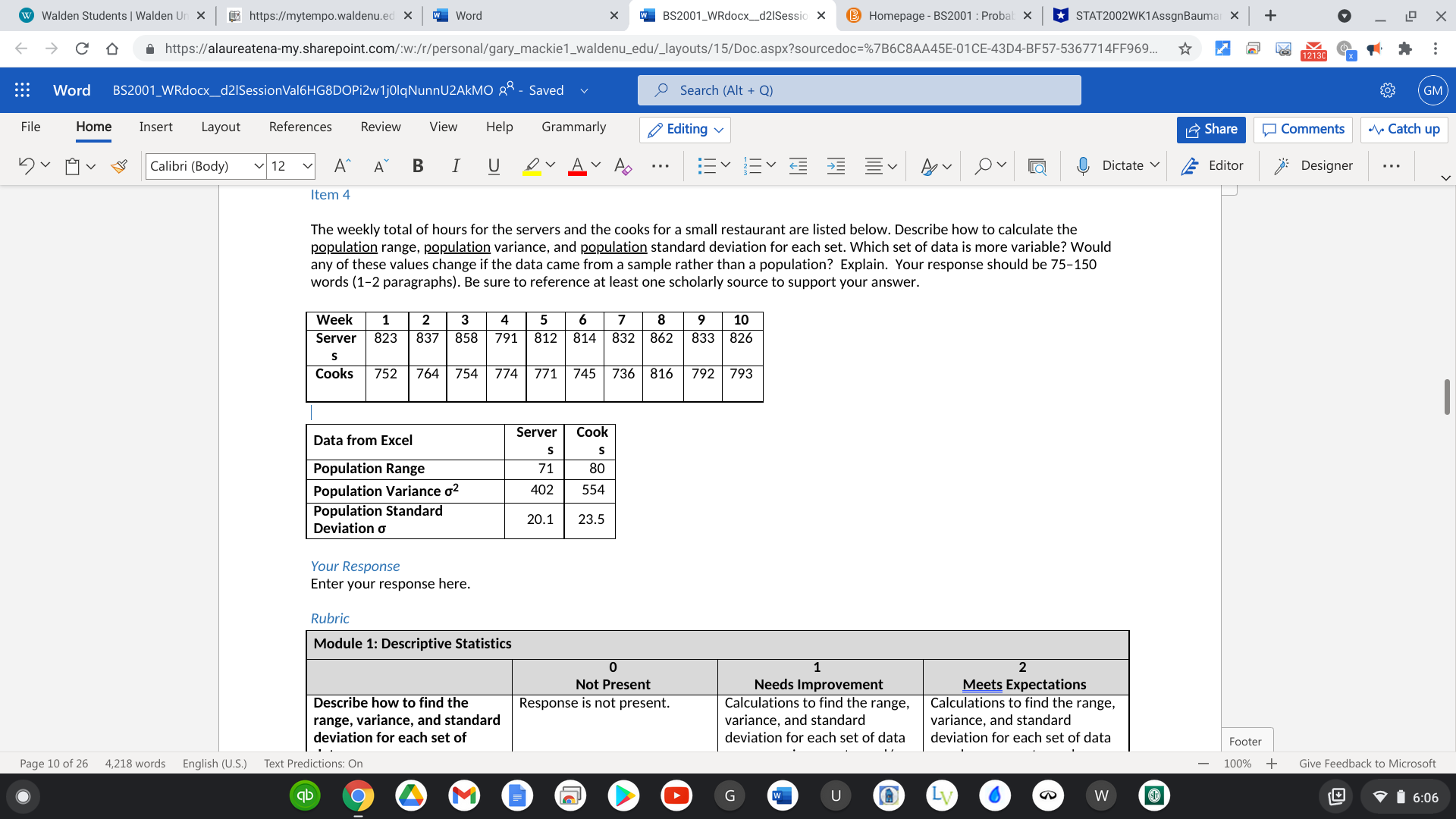  w Walden Students | Walden Un X https://mytempo.waldenu.ed x W Word