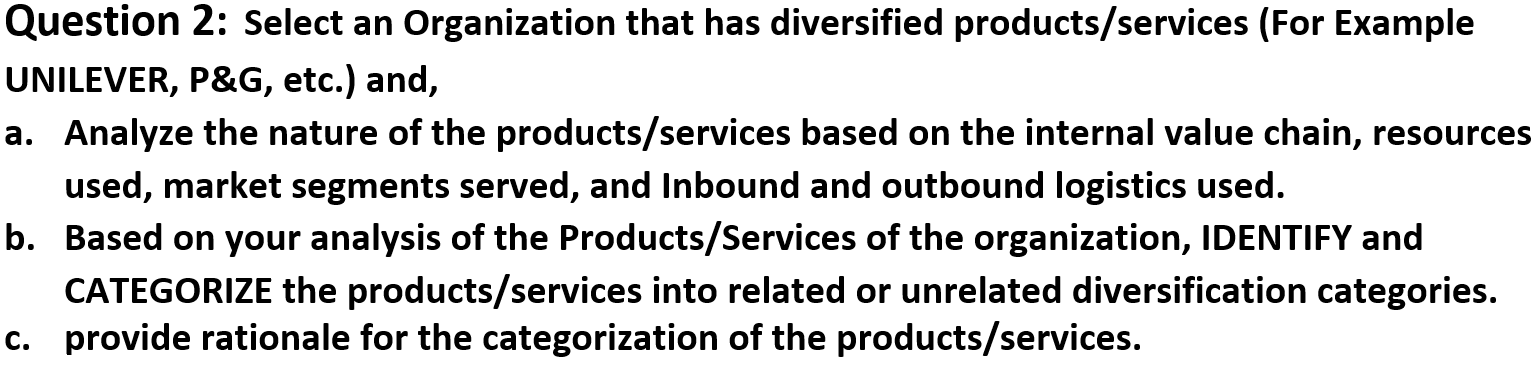 Kindly help me out with this question; Question 2: Select an Organization