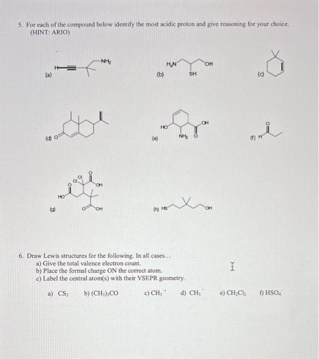 3. For each reaction below, i. Identify the acid/base and its conjugated
