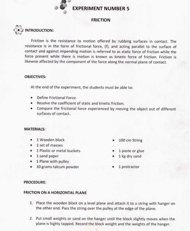 SUBJECT: PHYSICS FOR ENGINEERSTOPIC: FRICTIONNOTE: I NEED FULL COMPLETE SOLUTION AND CLEAR,