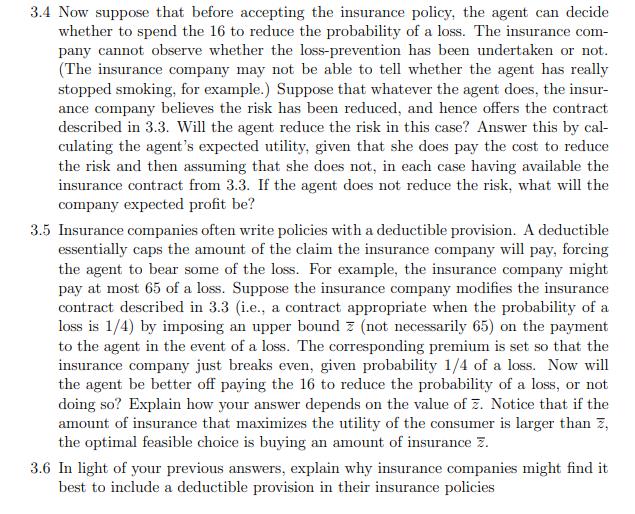 of insurance contracts. We examine a pervasive feature of actual insurance contractsa