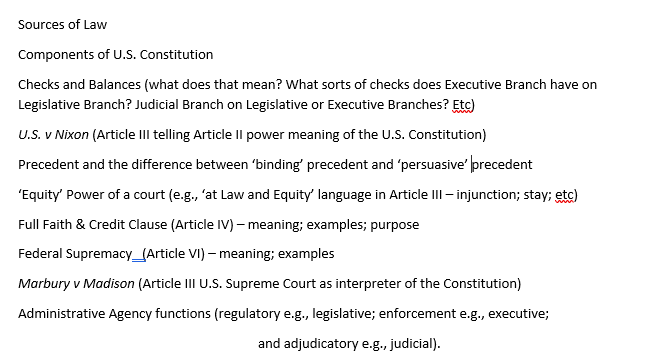 I need help with this study guide and keys for my exam.
