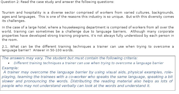  Question 2: Read the case study and answer the following questions: