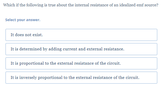 be the current, in amperes, flowing through the circuit once it is