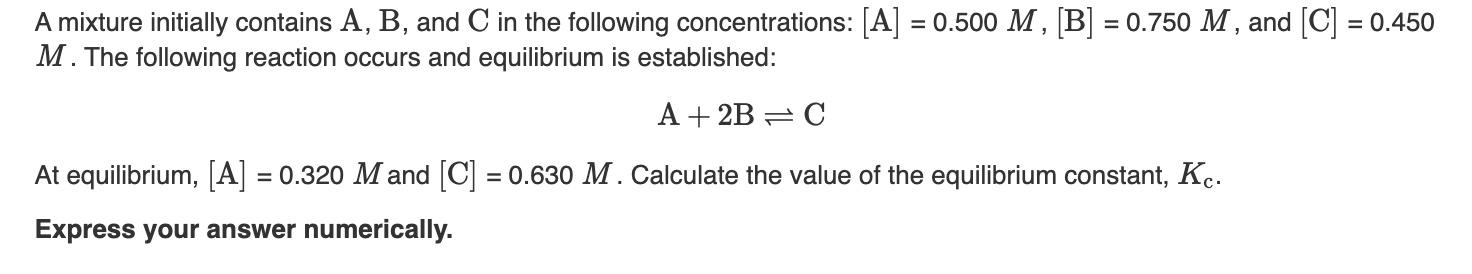 Please help :) A mixture initially contains A,B, and C in