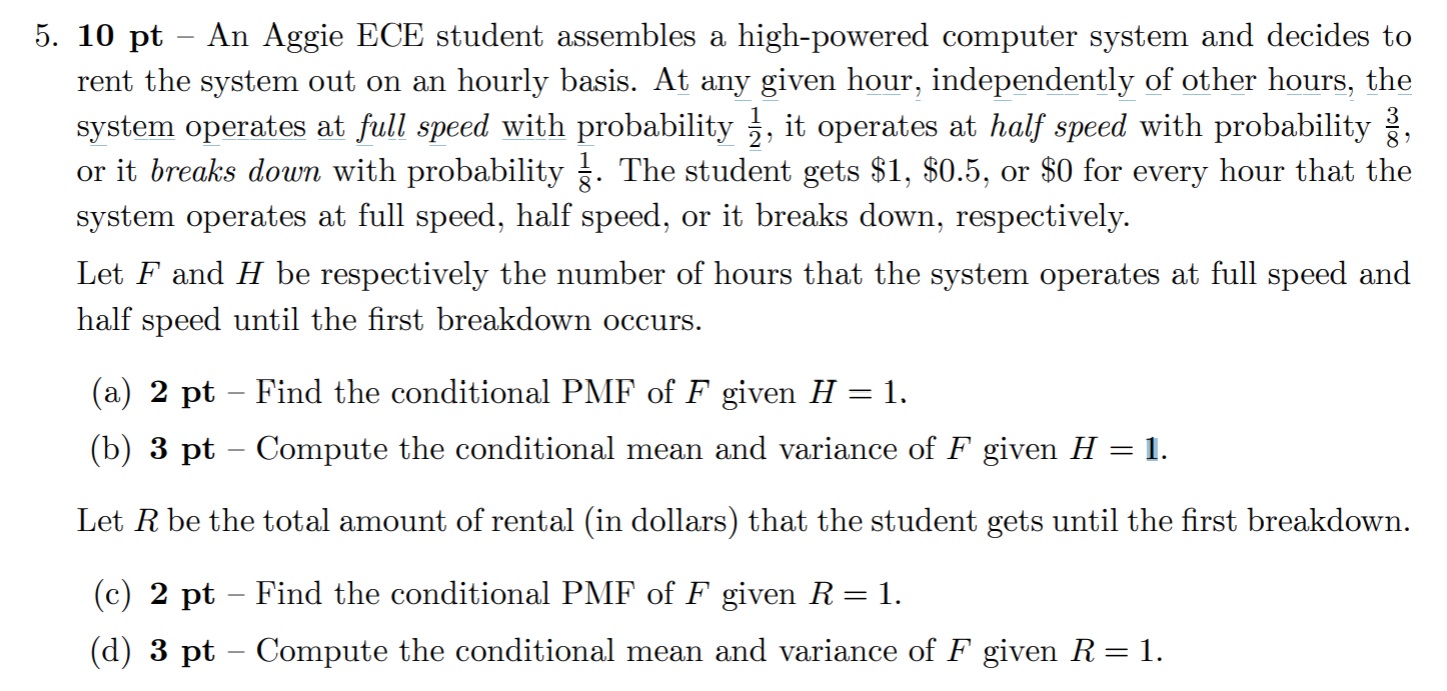  5. 10 pt - An Aggie ECE student assembles a high-powered