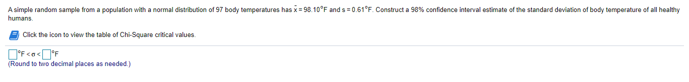 below to nd lhe minimum sample size needed to be 99% condent