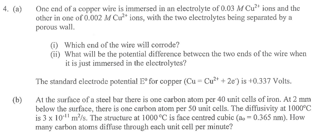  Please answer both Q a) and Q b)! (a) One end