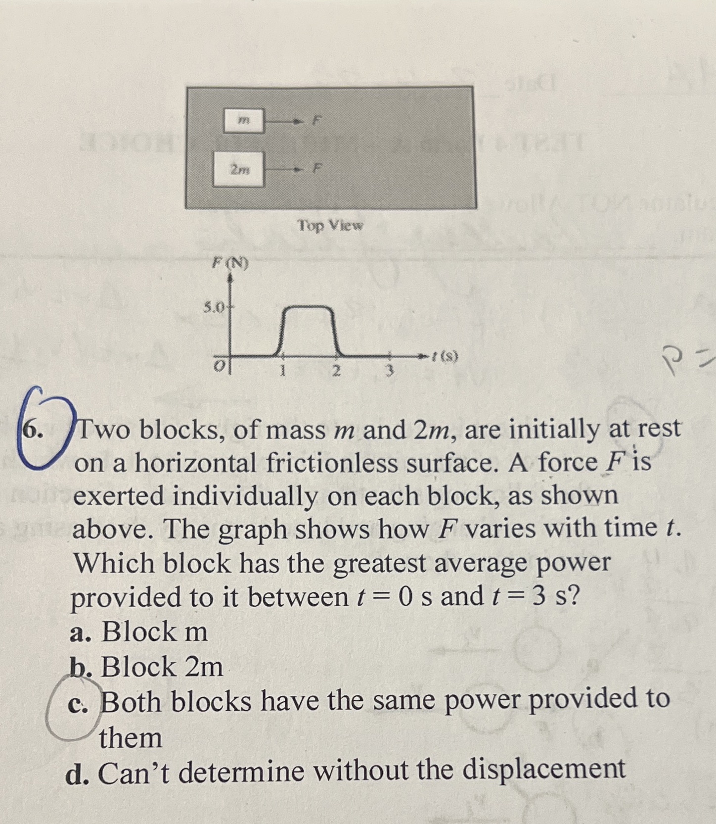 Question #6 - My answer was marked wrong on this test. I