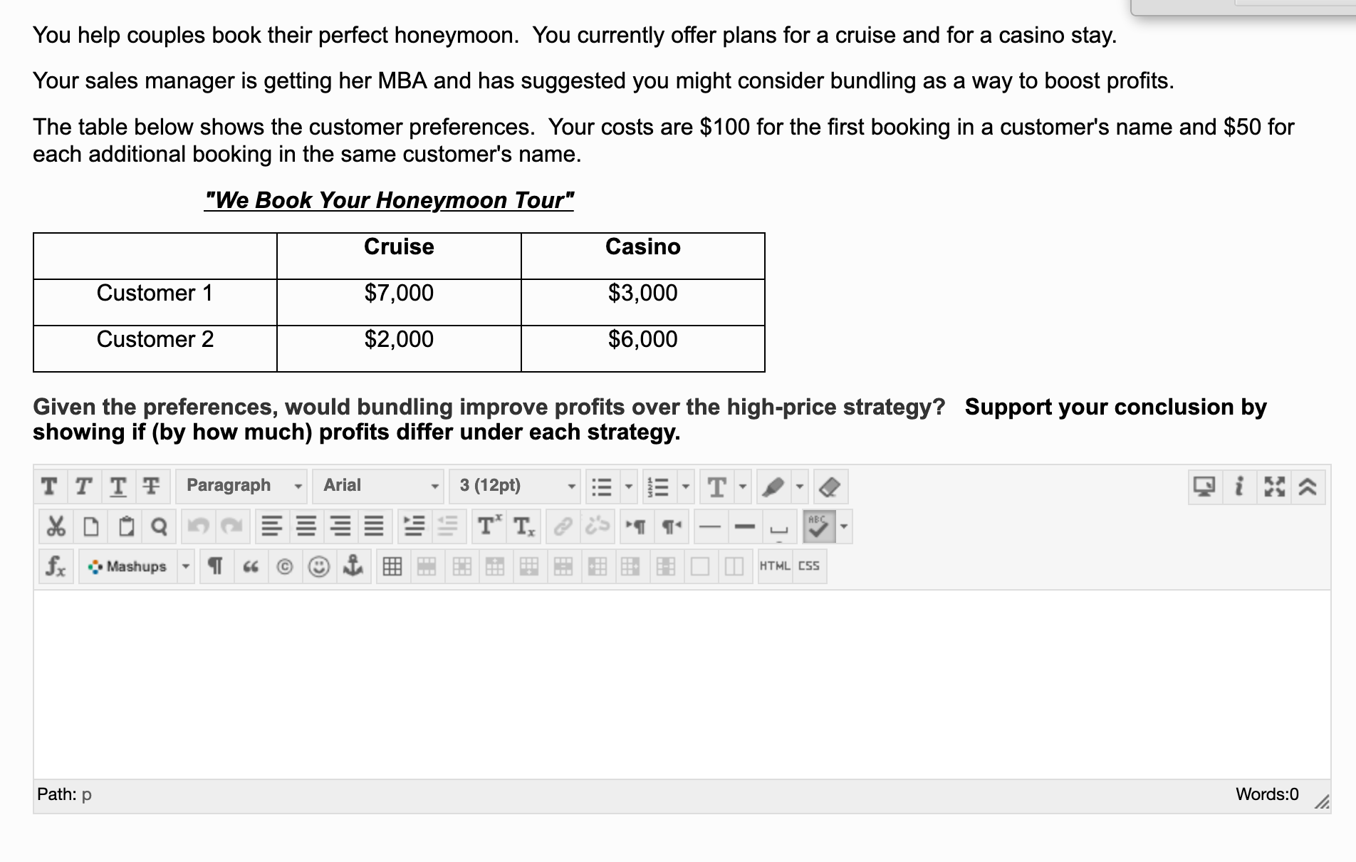 I need help with this question You help couples book their perfect