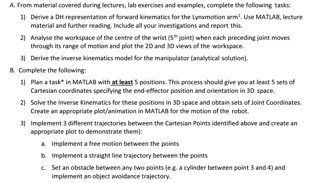  A. From material covered during lectures, lab exercises and examples, complete