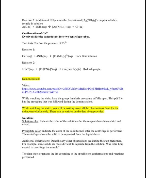 IA (NH)- tag) Solution color: precipitate color: Additional Observations: 2BI(OH)(s) + 3[Sn(OH)?